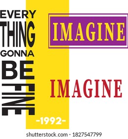 Slogan Print Poster, Vektorhintergrund für T-Shirt