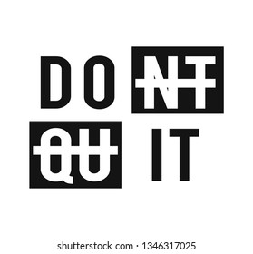 slogan print for tee