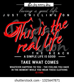 Slogan print for t-shirt graphic,vector