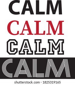 slogan print for t-shirt keep calm print