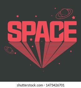 slogan. space slogan for kids t-shirt print