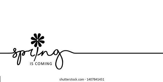 Slogan Spring Is Coming, Let The Spring Begin Funny Vector Summer Sale Quotes For Banner Or Card. Relaxing And Chill, Motivation And Inspiration Message Concept. Happy Vacation, Holiday Weekend Ideas.