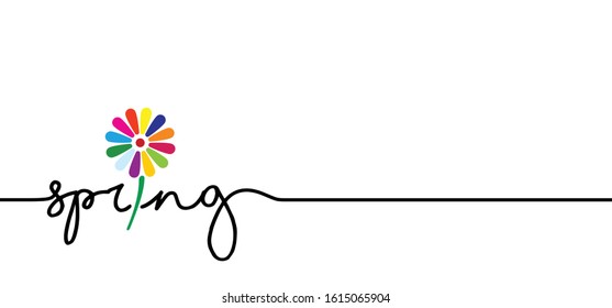 Slogan It's spring time, let the spring begin Funny vector summer sale quotes for banner or card. Relaxing and chill, motivation and inspiration message concept. Happy vacation, holiday weekend ideas.