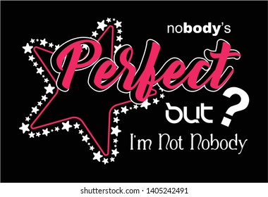 Slogan text design ready for print vector art