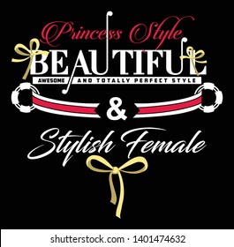 Slogan text design vector art
