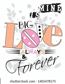 Slogan text design vector art