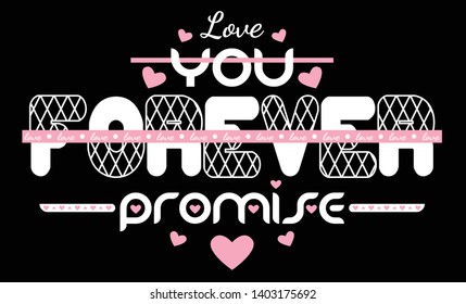 Slogan text and t-shirt print design on black bakcground vector art
