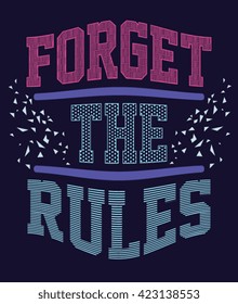 slogan typography, t-shirt graphics, vectors