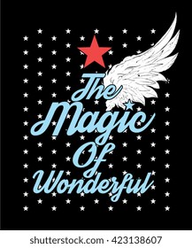 slogan typography, t-shirt graphics, vectors