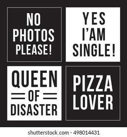 Slogan typography, t-shirt graphics, vectors