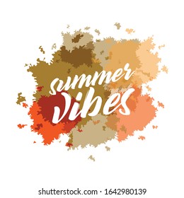 Slogan typography for t-shirt. Vibes lettering. Vector illustration.