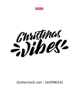 Slogan typography for t-shirt. Vibes lettering. Vector illustration.