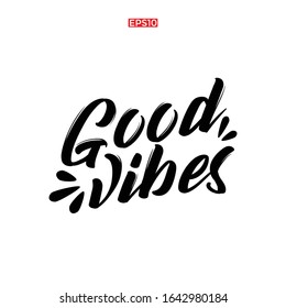 Slogan typography for t-shirt. Vibes lettering. Vector illustration.