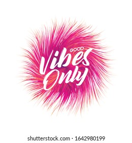 Slogan typography for t-shirt. Vibes lettering. Vector illustration.