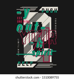 slogan typography urban street graphic vector design for print t shirt