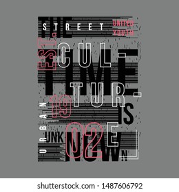 slogan urban graphic design for ready print t shirt