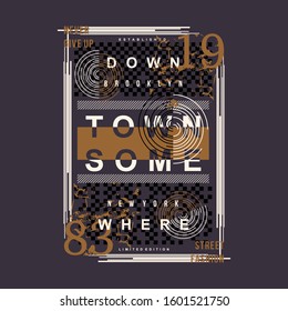 slogan urban street graphic design t shirt