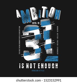 slogan urban typography graphic vector t shirt