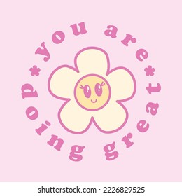 slogan vector. daisy sunflower sketch drawing for T-shirt and apparels graphic vector Print.