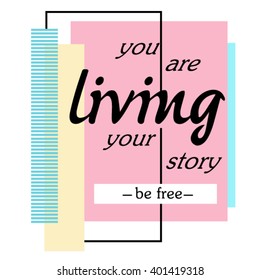 slogan vector print for t-shirt graphic and other uses
