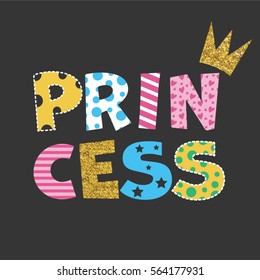 slogan vector print.For t-shirt or other uses,T-shirt graphics / textile graphic