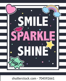 Slogan vector print.For t-shirt or other uses,T-shirt graphics / textile graphic