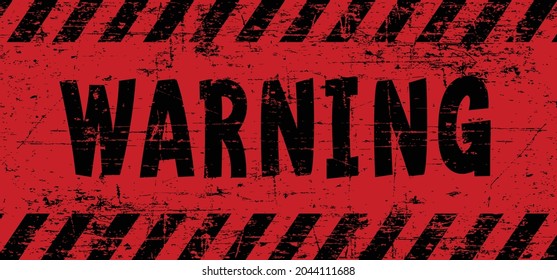 Slogan Warnung. Altes rotes Schild. Nicht betreten, Aufmerksamkeitsbereich-Hintergrund. Vorsicht, Warnung oder Alarmzone Zurück, Bürokratiezeichen. Für den Verkehr: Website-Banner