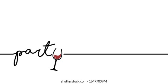 Slogan wine party with group of friends, Enjoy and chill, just relax. Funny vector toasting quotes for banner or card. Cheers, happy weekend concept. For birthday celebrate or dance festival events.