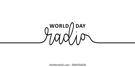 Slogan world radio day. Listen to the radio station. World Radio Day is an international day celebrated on February 13 every year. most popular ways to exchange information.