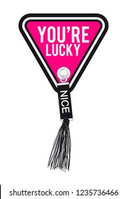 slogan you're lucky illustration art