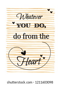 slogans stripe heart