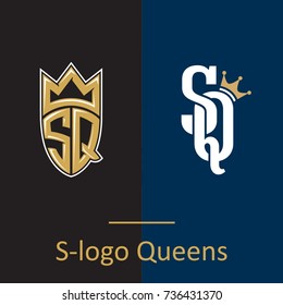 S-logo Queens. SQ letters