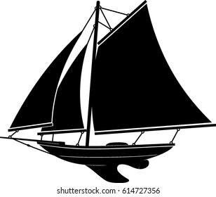 Sloop Wooden Sail Boat