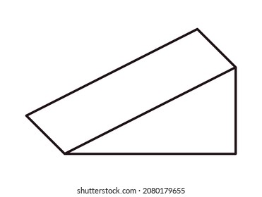 Slope Symbol auf weißem Hintergrund.