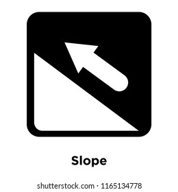 Slope icon vector isolated on white background, Slope transparent sign
