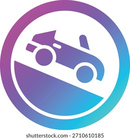 Slope Vector Icon Design Illustration