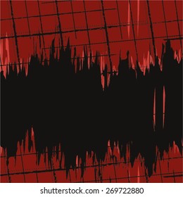 Sloppy abstract pattern in the cell, seamless vector background.