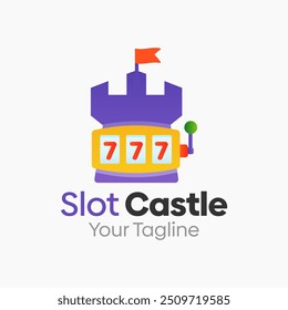 Slot Castle Logo Design Template. Good for Business, Agency, Community and Organization