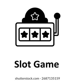 Slot Spiel Vektor Symbol, das leicht ändern oder bearbeiten können

