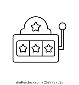 Icono de Vector de juego de tragamonedas que puede modificarse o editarse fácilmente
