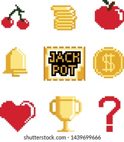 slot icon in 8bit pixel art
