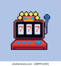 slot jackpot machine pixel art