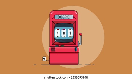 Slot machine for 404 error page Special for you websites