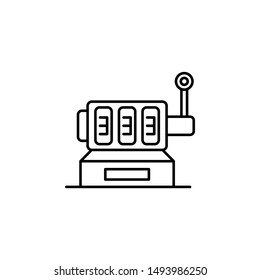 Slot machine, casino icon. Element of casino icon