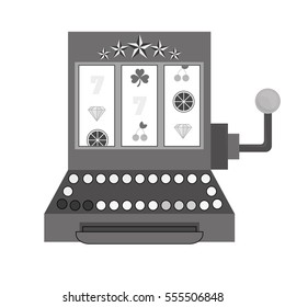 slot machine casino related icons image vector illustration design 