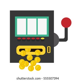 slot machine casino related icons image vector illustration design 