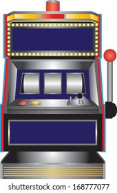 Slot machine, casino style.
