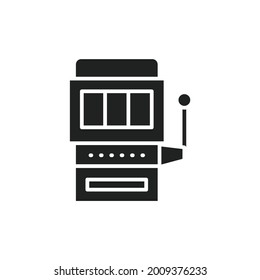 Slot machine color line icon. Isolated vector element. Outline pictogram for web page, mobile app, promo