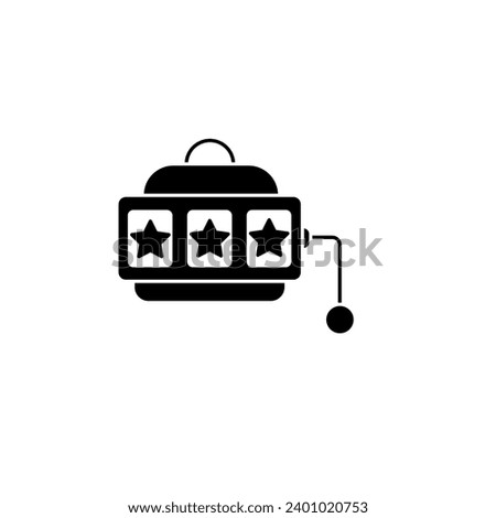 slot machine concept line icon. Simple element illustration. slot machine concept outline symbol design.