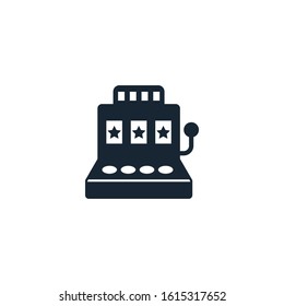 slot machine creative icon. From Casino icons collection. Isolated slot machine sign on white background